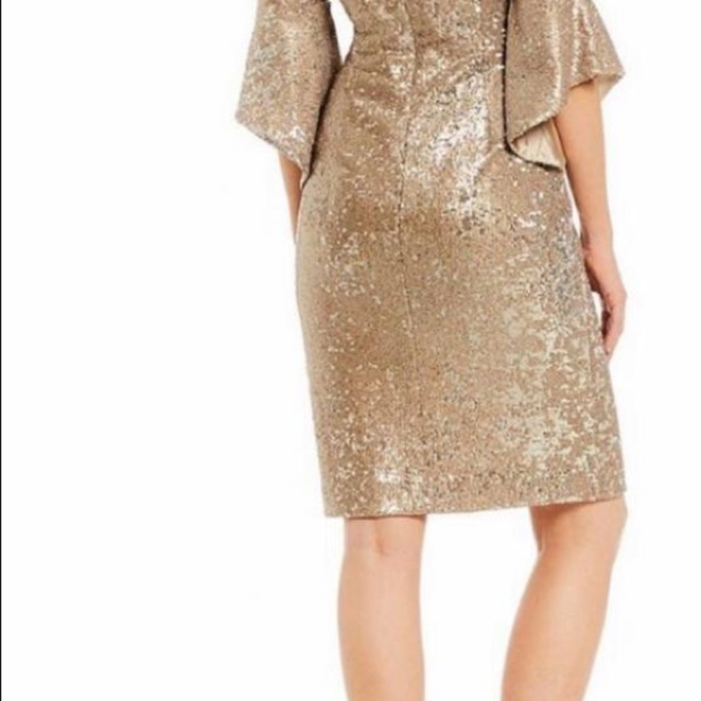 Antonio Melani Off The Shoulder Bell Sleeve Sequin